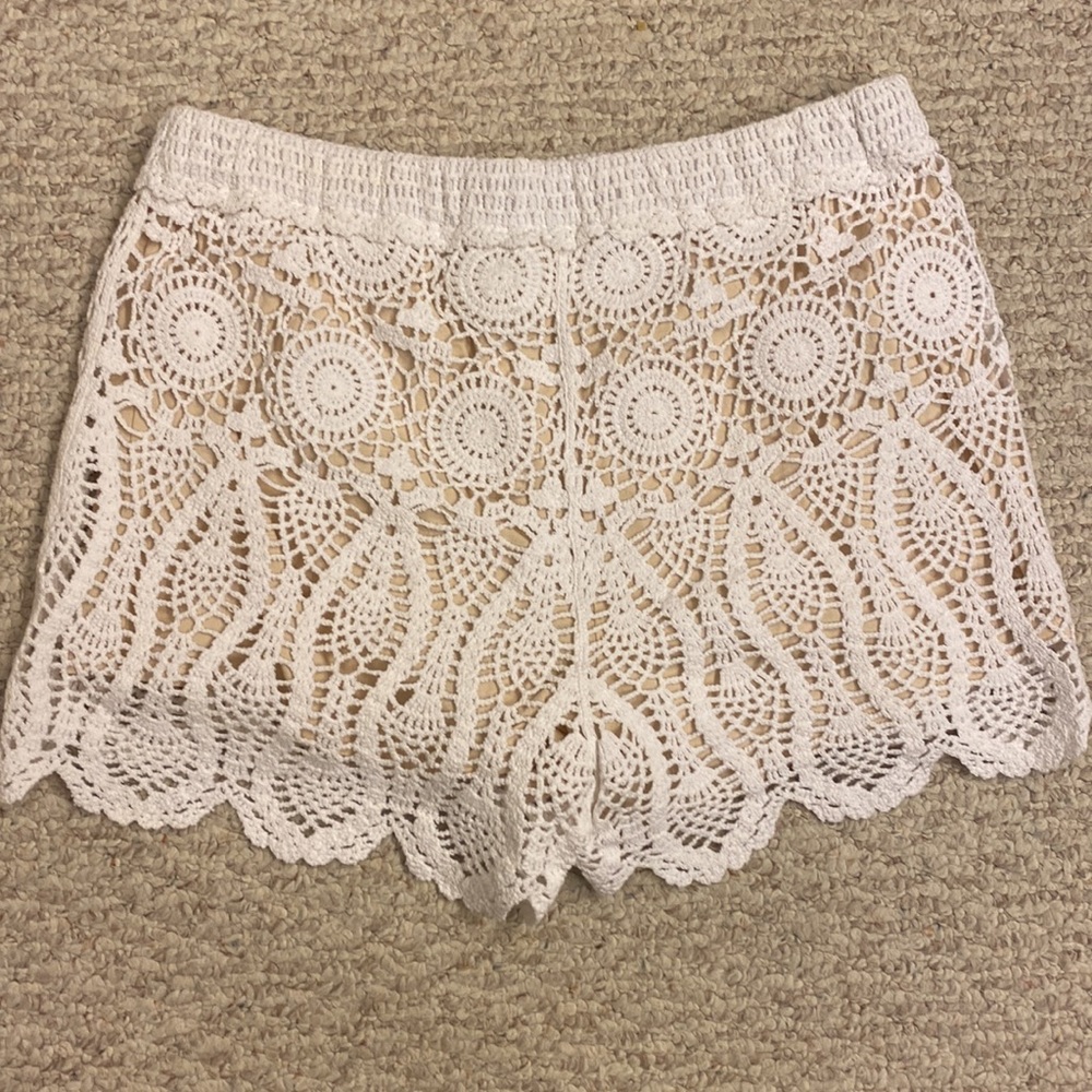 Anthropologie mermaid crochet shorts - Picture 7 of 8